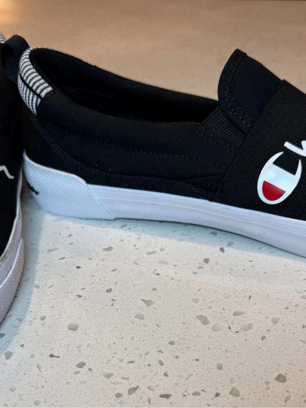 Champion Rally Mens’s Black Slip-On Sneakers